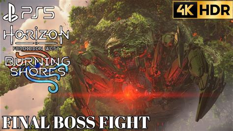 Final Boss Horizon Forbidden West Burning Shores Final Boss Battle 4K