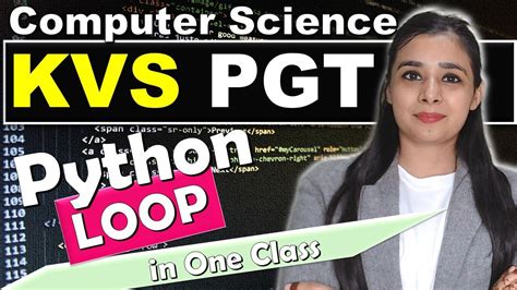 Python KVS PGT Computer Science PYTHON Loop While For Range