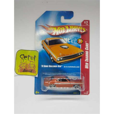 HOT WHEELS HOTWHEELS DODGE CHALLENGER HEMI AKA ORANGE BLUE CARD Shopee Malaysia