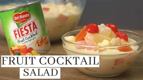 Fruit Cocktail Salad 4 Ingredients Fruit Salad Recipe Youtube