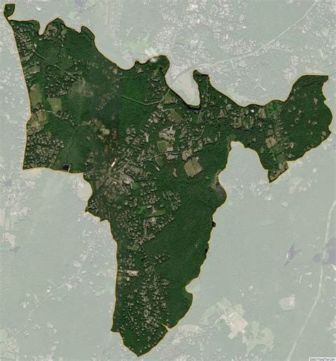 Map of Dover CDP, Massachusetts