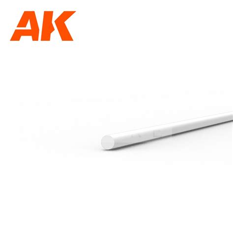 AK Interactive Rod 0 50 Diameter X 350mm STYRENE ROD