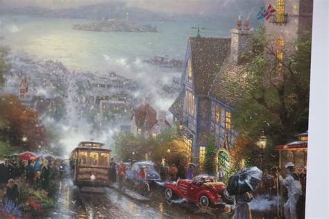 Hyde Street And The Bay San Francisco Thomas Kinkade Bay Alcatraz