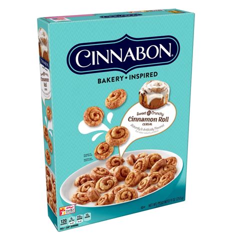 Kelloggs Cinnabon Breakfast Cereal Cinnamon Roll9 Oz