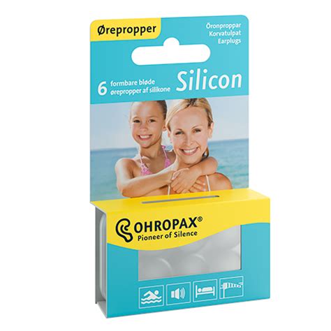 Ohropax Earplugs Silicon (6 stk) | 252830-14