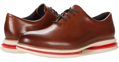 Cole Haan Leather Original Grand Cloudfeel Energy Twin Wholecut Oxford In Brown For Men Lyst