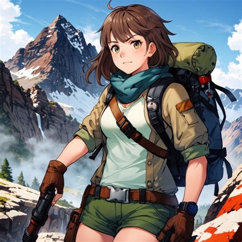 Girl Adventurer Anime Character Free Stock Photo - Public Domain Pictures