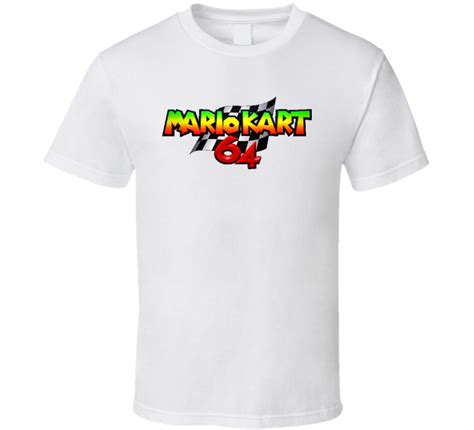 Mario Kart Nintendo 64 Logo Video Game T Shirt