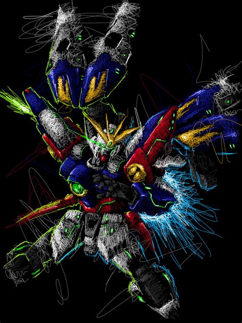 Wing Gundam Proto Zero Scribble Art Link In Comments R Gundam