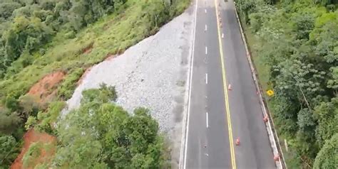 V Deo Obra Na Rodovia Rio Santos Finalizada Em Ubatuba Cbn Vale Do