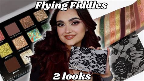 ADEPT COSMETICS FLYING FIDDLES PALETTE REVIEW 2 LOOKS YouTube