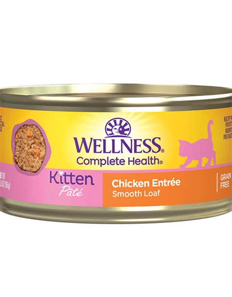 Wellness Complete Health Pate Kitten Chicken Entree Canned Cat Food 3oz