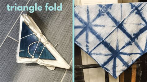 Two Pictures One Has A Tie Dyed Triangle And The Other Has An Ironing