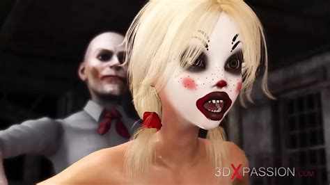 Joker Bangs Rough A Cute Sexy Blonde In A Clown Mask In The Abandoned Room XHamster