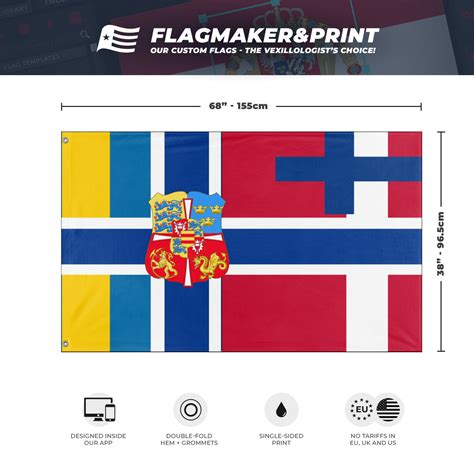 The Kalmar Union flag (The British Empire Army) – Flagmaker & Print