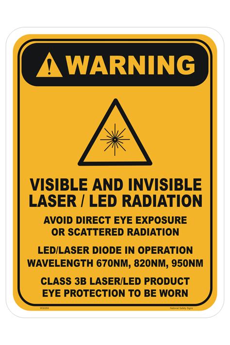 Warning Radiation X Ray And Laser Signs National Safety Signs