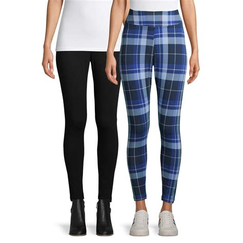 Time And Tru Time And Tru Womens Knit Leggings 2 Pack