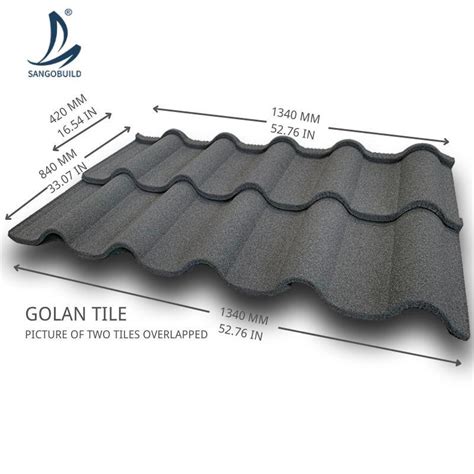 Factory Wholesale Roofing Sheet Aluminized Zinc Stone Coated Roof Tiles