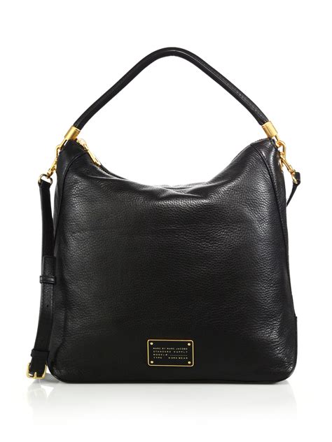 Lyst Marc By Marc Jacobs Too Hot To Handle Leather Hobo Bag In Black