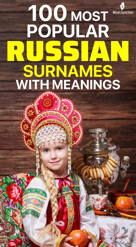 The Surnames In Russia And The Region Around It Originated From The