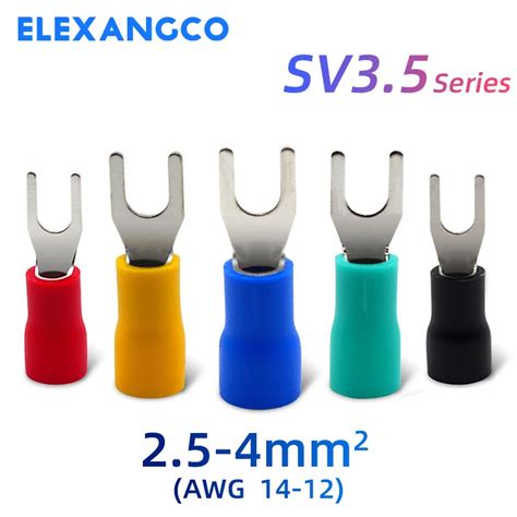 Pcs Sv Series Insulated Fork Spade U Type Wire Connector