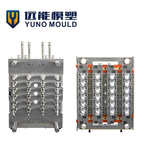 Prefessional Pet Plastic Injection Preform Mould With Self Lock Hot Runner Valve Gate Design