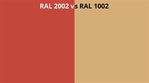 Ral 2002 Vs 1002 Ral Colour Chart Uk