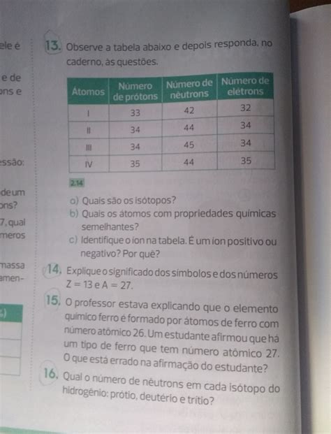 Observe A Tabela Abaixo E Depois Responda No Caderno As Questões