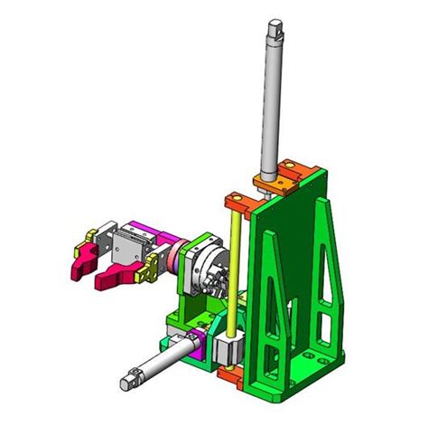 180度翻转下料结构3d模型下载三维模型solidworks、step、parasolidxt模型 制造云 产品模型