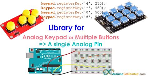 Arduino Analog Keypad Library Arduino Tutorial