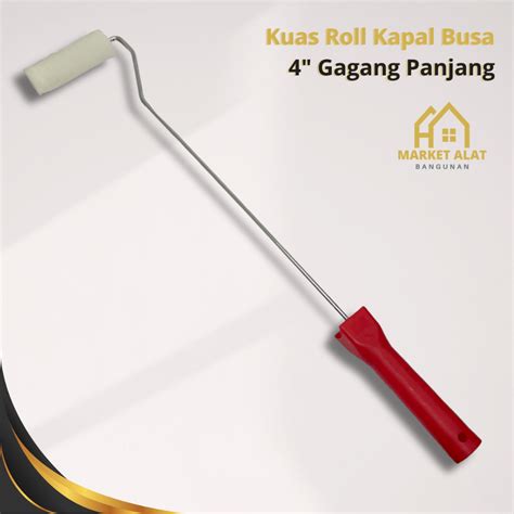 Jual Kuas Roll Kapal Bulu 4 Gagang Kuas Rol Gagang Panjang 4 Inci