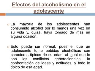 Alcoholismo En Adolescentes Ppt