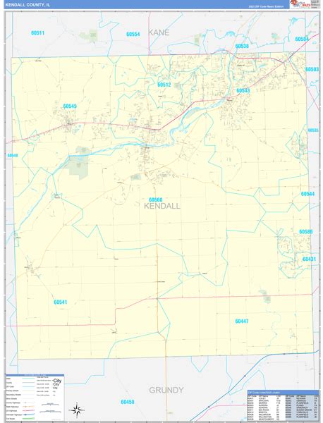 Maps of Kendall County Illinois - marketmaps.com