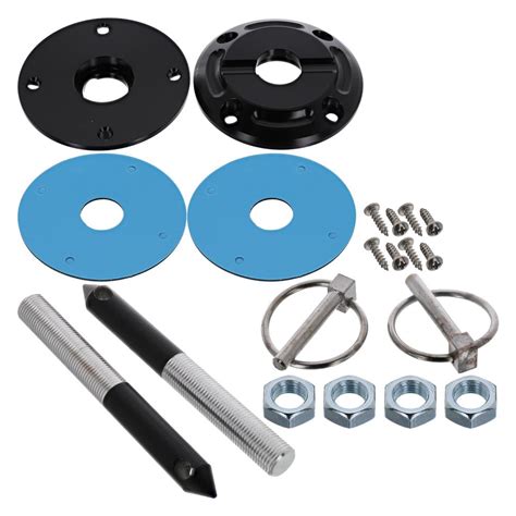 UPR Mustang Billet Hood Pin Kit Black 79 14 LMR