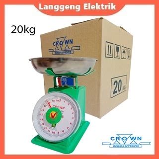 Jual Timbangan Duduk Jarum 20 Kg Merk Pioneel Crown Stainless Barang