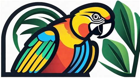 premium photo vibrant parrot species   natural habitat