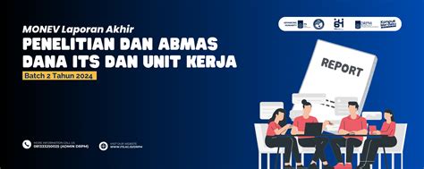 Undangan Monev Laporan Akhir Penelitian Dan Abmas Dana ITS Dan Unit