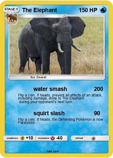 Pokémon The Elephant 2 2 - water smash - My Pokemon Card