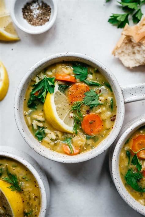 This Vegan Lemon Rice Soup Is The Perfect Cozy Nutritious Dinner It S