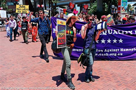 Marriage Equality Rally At Alp National Conference Sydney 3rd