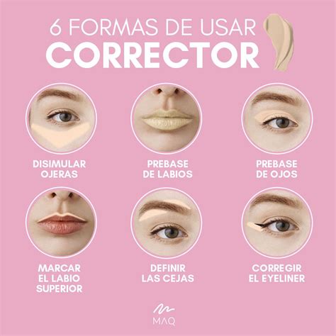 6 FORMAS DE USAR EL CORRECTOR Guía de maquillaje Basicos de