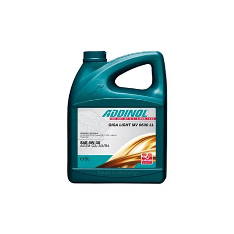 Обзор масла ADDINOL Giga Light MV 0530 LL SAE 5W-30 - тест, плюсы ...