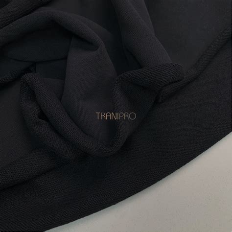 Футер трехнитка петля плотный 549 г/м2, арт. DF5015-1 цвет черный ...