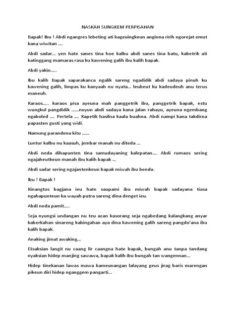 Naskah Sungkem Perpisahan Pdf