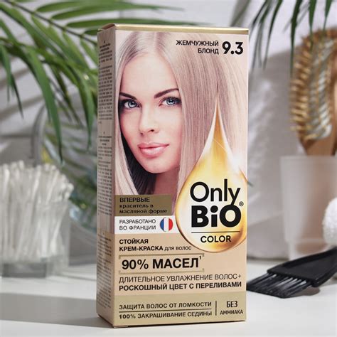Стойкая крем-краска для волос серии Only Bio COLOR тон 9.3 жемчужный ...