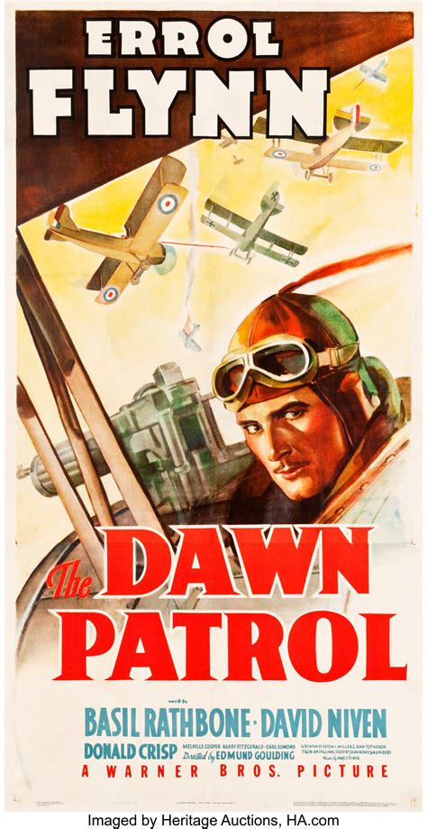 The Dawn Patrol Warner Brothers 1938 Three Sheet 41 X 79