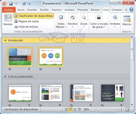 Curso Gratis De PowerPoint 2010 AulaClic 2 Las Vistas