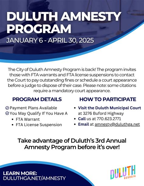 The Duluth Amnesty Program Returns - Duluth News
