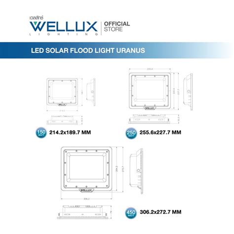 Wellux W W W Led Solar Flood Light