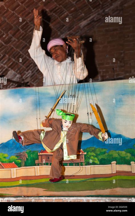 Traditional Puppet Show At The Nanda Restaurant Bagan Central Myanmar